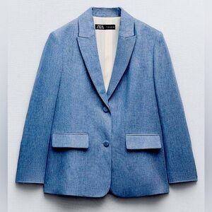 ZARA SHINY FABRIC JACKET. NWT